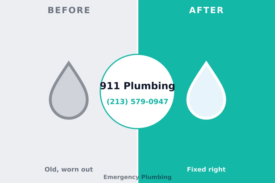 Before and after: plumbing company Burnsville, MN